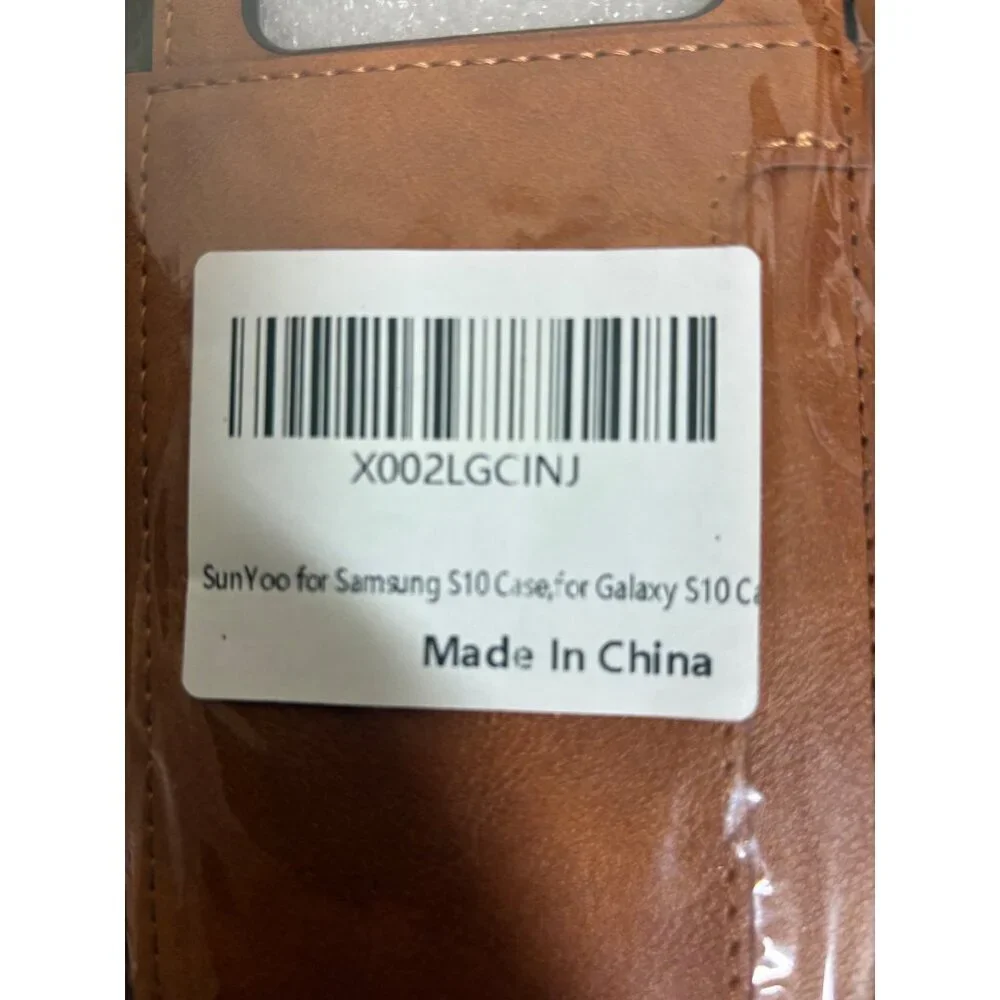 Cell Phone Case for Samsung Galaxy S10 Wallet Brown